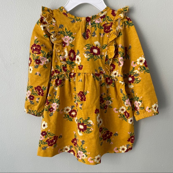 Ruffle Butts Golden Waterfall Long Sleeve Dress - Picture 3 of 8